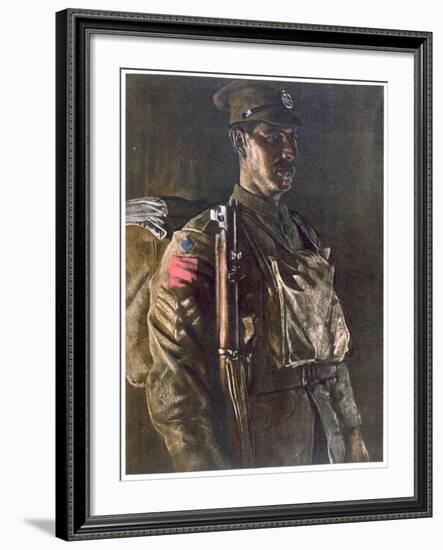The Rifle Brigade, from British Artists at the Front, Continuation of the Western Front, Part…-Eric Henri Kennington-Framed Giclee Print
