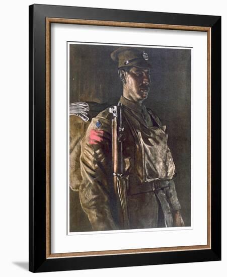 The Rifle Brigade, from British Artists at the Front, Continuation of the Western Front, Part…-Eric Henri Kennington-Framed Giclee Print