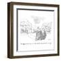 "The right hand doesn't even know what the right hand is doing." - New Yorker Cartoon-Pat Byrnes-Framed Premium Giclee Print