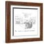 "The right hand doesn't even know what the right hand is doing." - New Yorker Cartoon-Pat Byrnes-Framed Premium Giclee Print