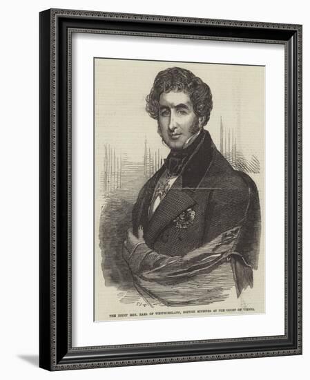 The Right Honourable Earl of Westmoreland, British Minister at the Court of Vienna-Frederick John Skill-Framed Giclee Print