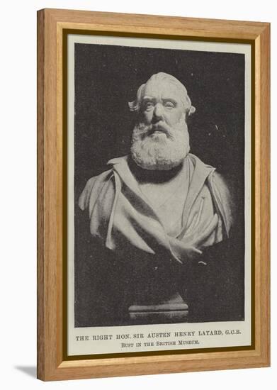 The Right Honourable Sir Austen Henry Layard, Gcb, Bust in the British Museum-null-Framed Premier Image Canvas