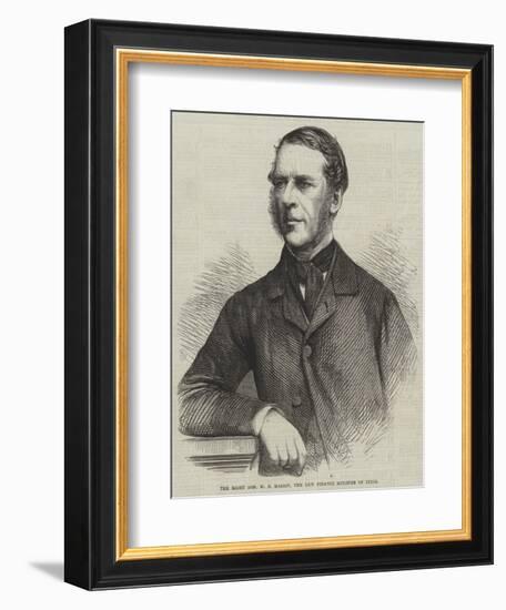 The Right Honourable W N Massey, the New Finance Minister of India-null-Framed Giclee Print
