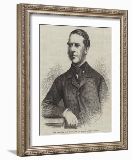 The Right Honourable W N Massey, the New Finance Minister of India-null-Framed Giclee Print