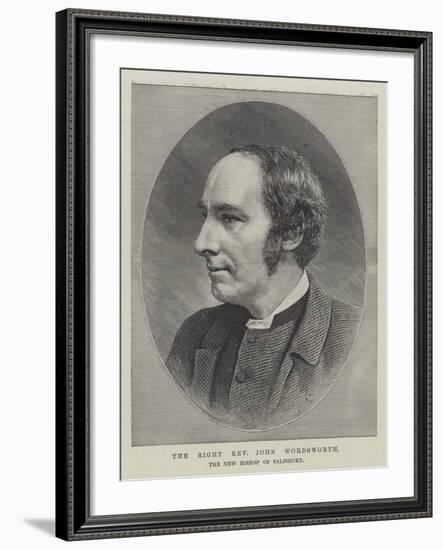 The Right Reverend John Wordsworth, the New Bishop of Salisbury-null-Framed Giclee Print