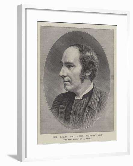 The Right Reverend John Wordsworth, the New Bishop of Salisbury-null-Framed Giclee Print