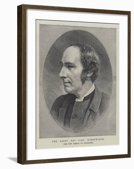 The Right Reverend John Wordsworth, the New Bishop of Salisbury-null-Framed Giclee Print