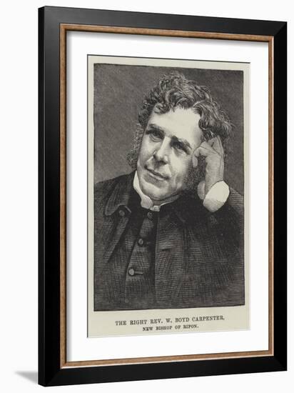 The Right Reverend W Boyd Carpenter, New Bishop of Ripon-null-Framed Giclee Print