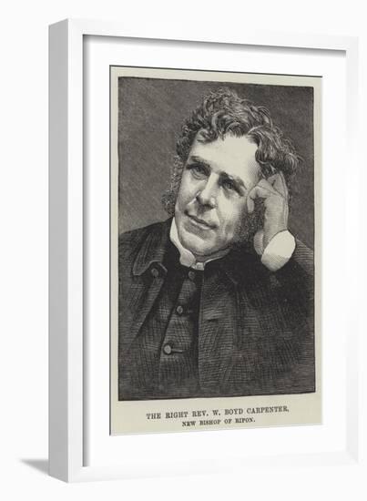 The Right Reverend W Boyd Carpenter, New Bishop of Ripon-null-Framed Giclee Print