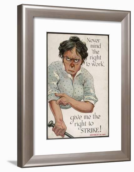 The Right to Strike-null-Framed Art Print