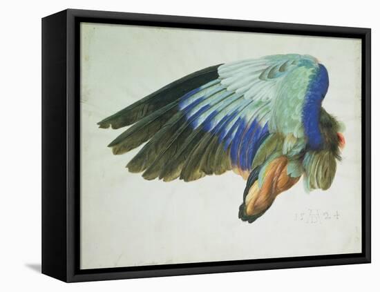 The Right Wing of a Blue Roller-Hans Hoffmann-Framed Premier Image Canvas