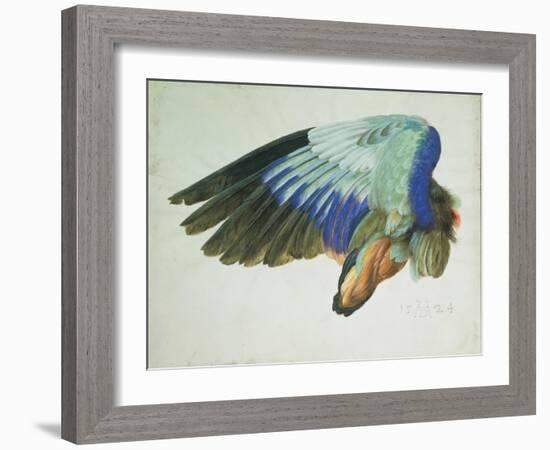 The Right Wing of a Blue Roller-Hans Hoffmann-Framed Giclee Print