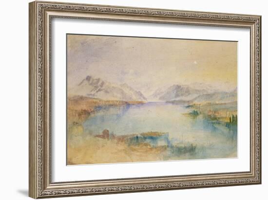 The Rigi, Lake Lucerne-J. M. W. Turner-Framed Giclee Print