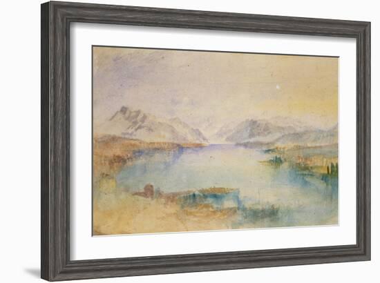 The Rigi, Lake Lucerne-J. M. W. Turner-Framed Giclee Print