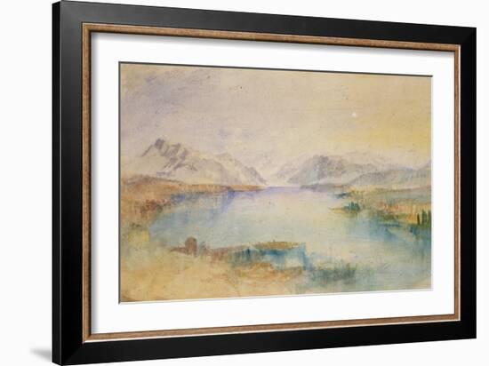 The Rigi, Lake Lucerne-J. M. W. Turner-Framed Giclee Print