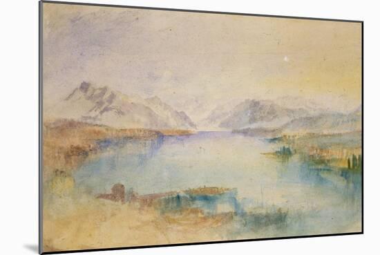 The Rigi, Lake Lucerne-J. M. W. Turner-Mounted Giclee Print