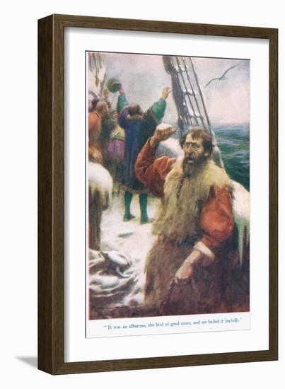 The Rime of the Ancient Mariner, Illustration from 'Stories from the Poets'-Arthur C. Michael-Framed Giclee Print