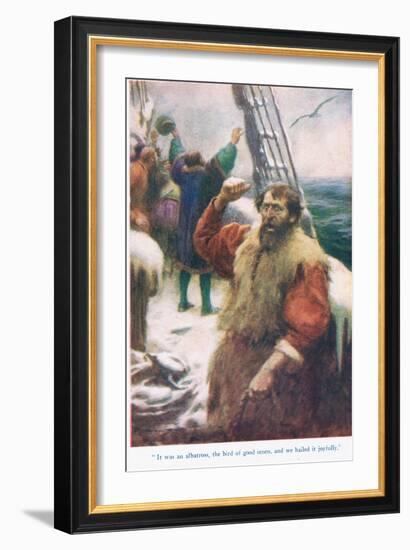 The Rime of the Ancient Mariner, Illustration from 'Stories from the Poets'-Arthur C. Michael-Framed Giclee Print