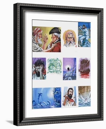 The Rime of the Ancient Mariner-Angus Mcbride-Framed Giclee Print