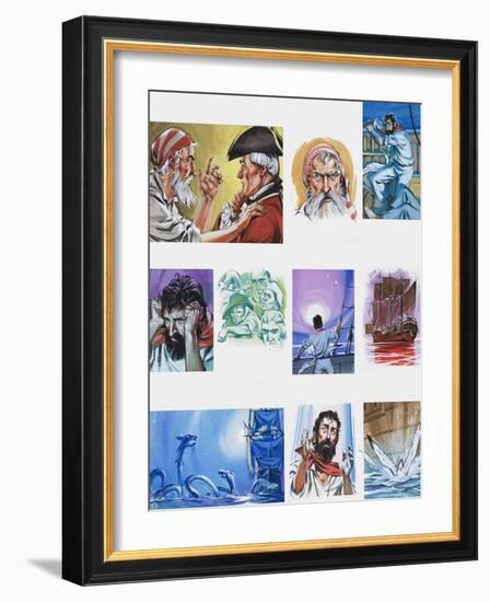 The Rime of the Ancient Mariner-Angus Mcbride-Framed Giclee Print