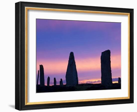 The Ring of Brodgar Standing Stones Orkney Islands Scotland-Peter Adams-Framed Photographic Print