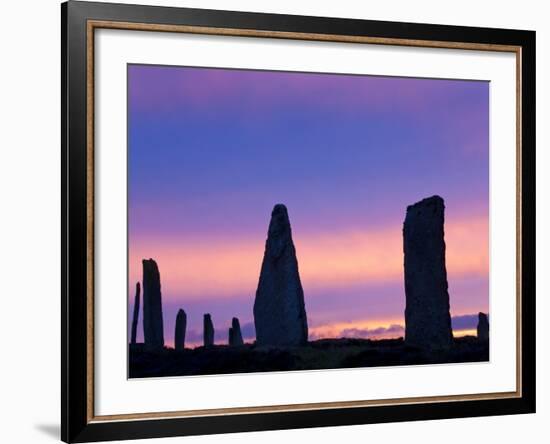 The Ring of Brodgar Standing Stones Orkney Islands Scotland-Peter Adams-Framed Photographic Print