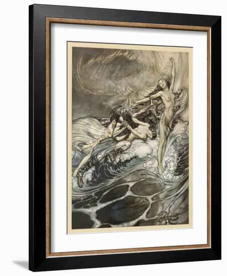 The Ring Recovered-Arthur Rackham-Framed Art Print