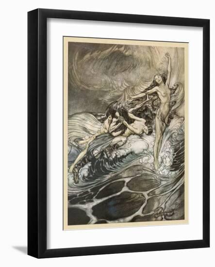 The Ring Recovered-Arthur Rackham-Framed Art Print