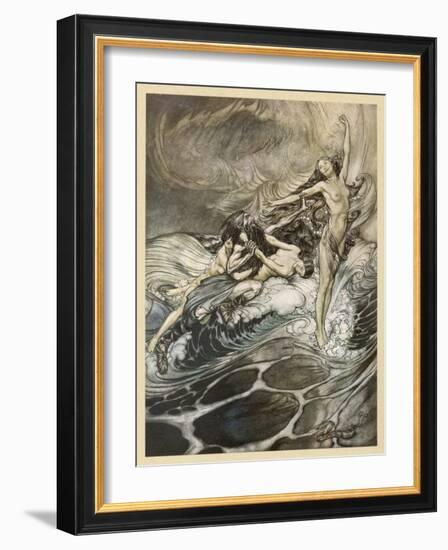 The Ring Recovered-Arthur Rackham-Framed Art Print