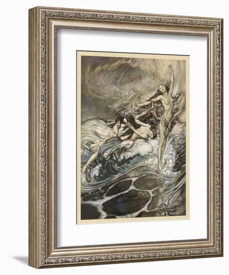 The Ring Recovered-Arthur Rackham-Framed Art Print