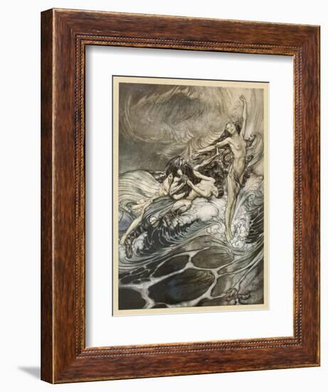 The Ring Recovered-Arthur Rackham-Framed Art Print