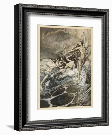 The Ring Recovered-Arthur Rackham-Framed Art Print