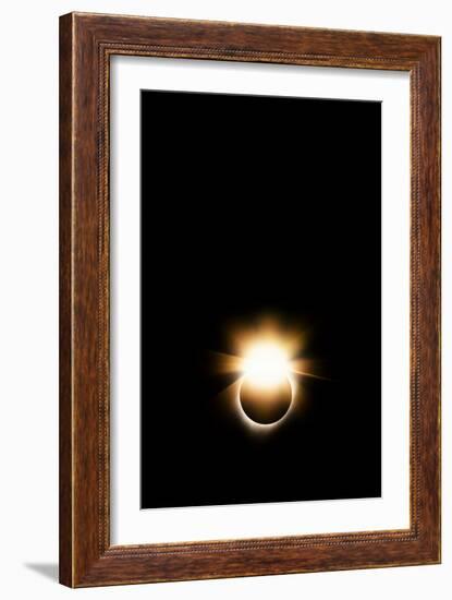 The Ring, Sun & Moon Total Solar Eclipse 2017 Diamond Ring-Vincent James-Framed Photographic Print