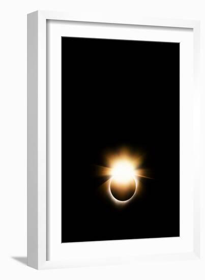 The Ring, Sun & Moon Total Solar Eclipse 2017 Diamond Ring-Vincent James-Framed Photographic Print