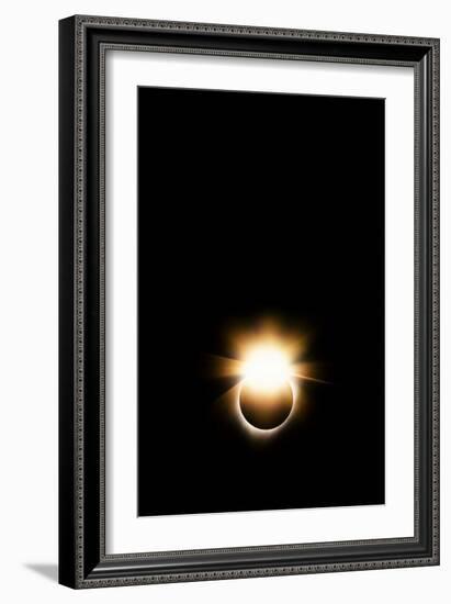 The Ring, Sun & Moon Total Solar Eclipse 2017 Diamond Ring-Vincent James-Framed Photographic Print