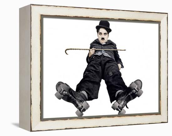 The Rink, Charlie Chaplin, 1916-null-Framed Stretched Canvas