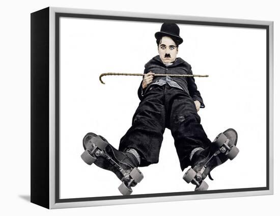 The Rink, Charlie Chaplin, 1916-null-Framed Stretched Canvas