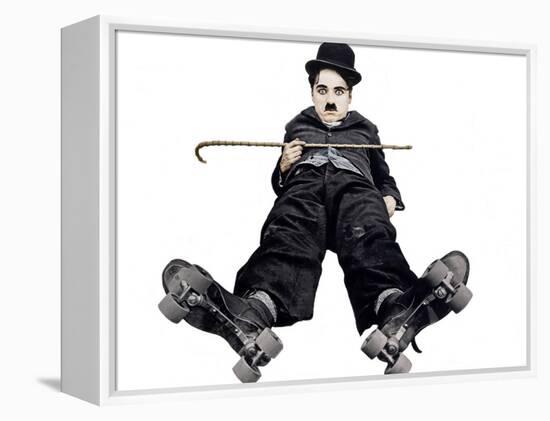 The Rink, Charlie Chaplin, 1916-null-Framed Stretched Canvas