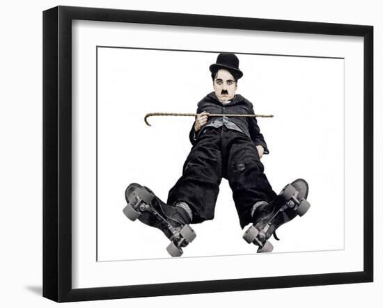 The Rink, Charlie Chaplin, 1916-null-Framed Photo