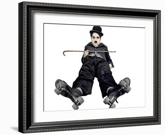 The Rink, Charlie Chaplin, 1916-null-Framed Photo