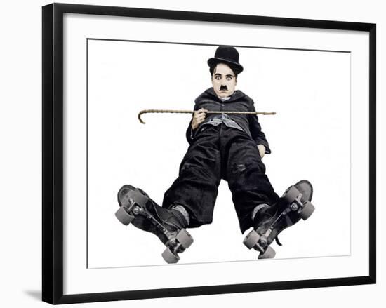 The Rink, Charlie Chaplin, 1916-null-Framed Photo