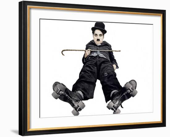 The Rink, Charlie Chaplin, 1916-null-Framed Photo