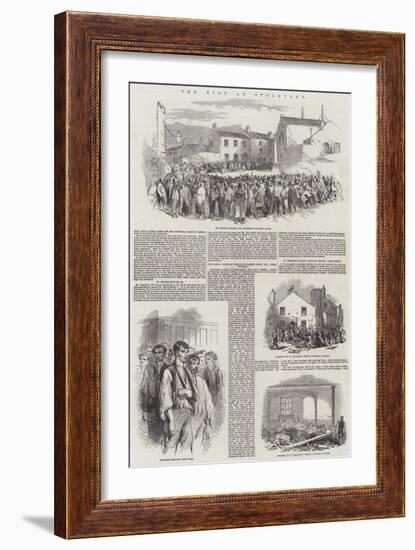 The Riot at Stockport-null-Framed Giclee Print