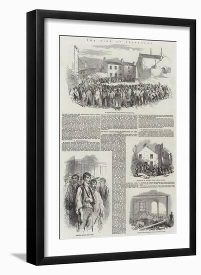 The Riot at Stockport-null-Framed Giclee Print