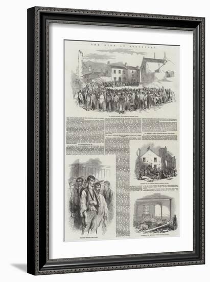 The Riot at Stockport-null-Framed Giclee Print