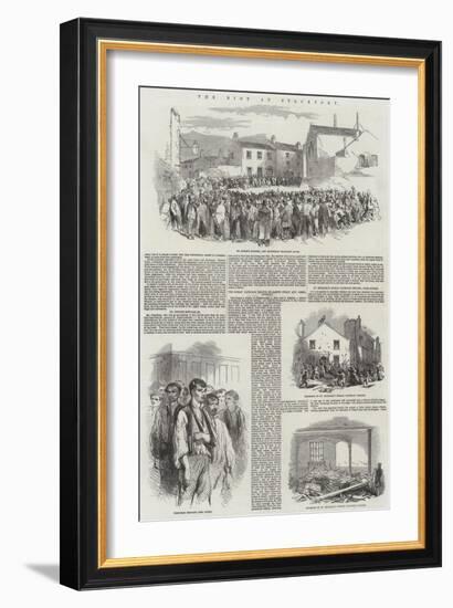 The Riot at Stockport-null-Framed Giclee Print