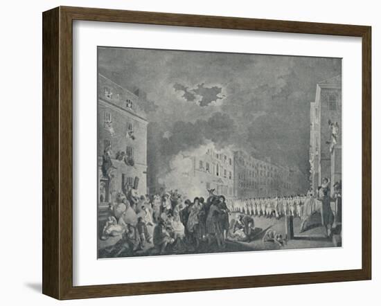 'The Riot in Broad Street, June 7th, 1780', (1920)-James Heath-Framed Giclee Print