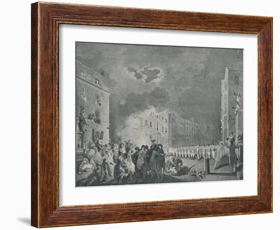 'The Riot in Broad Street, June 7th, 1780', (1920)-James Heath-Framed Giclee Print