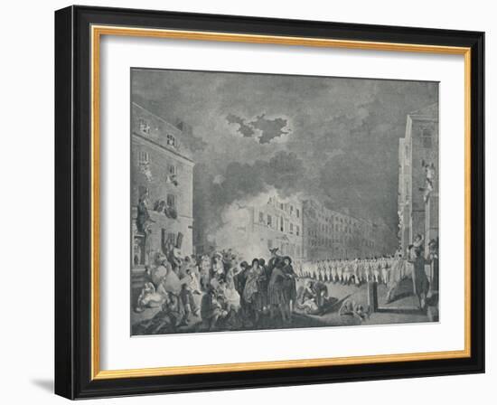 'The Riot in Broad Street, June 7th, 1780', (1920)-James Heath-Framed Giclee Print