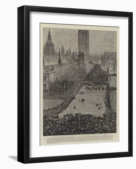 The Riot in Trafalgar Square, 13 November 1887-null-Framed Giclee Print